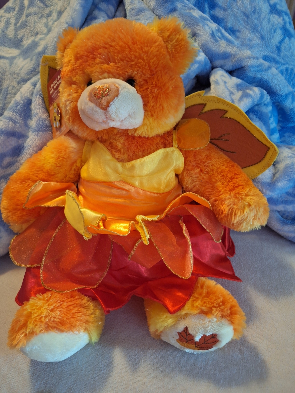 Build-A-Bear Autumn 2007 Bear and Yellow Fall Fairy Dress